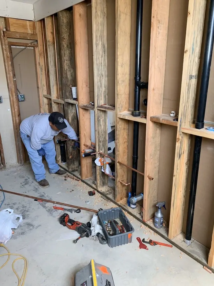 Commercial rough-in plumbing for Gas Line Repair in Auburn